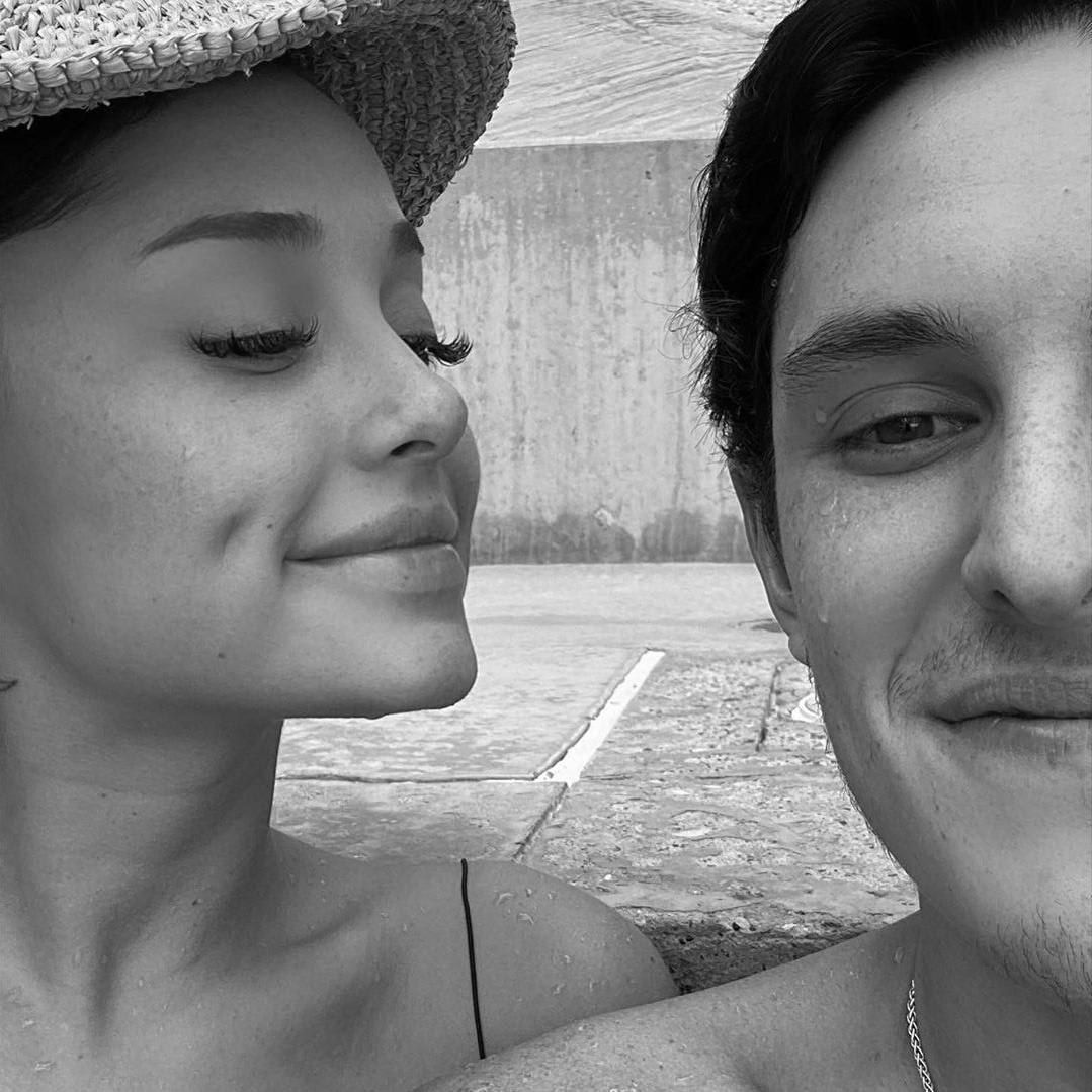 Ariana Granda and Dalton Gomez Smiling