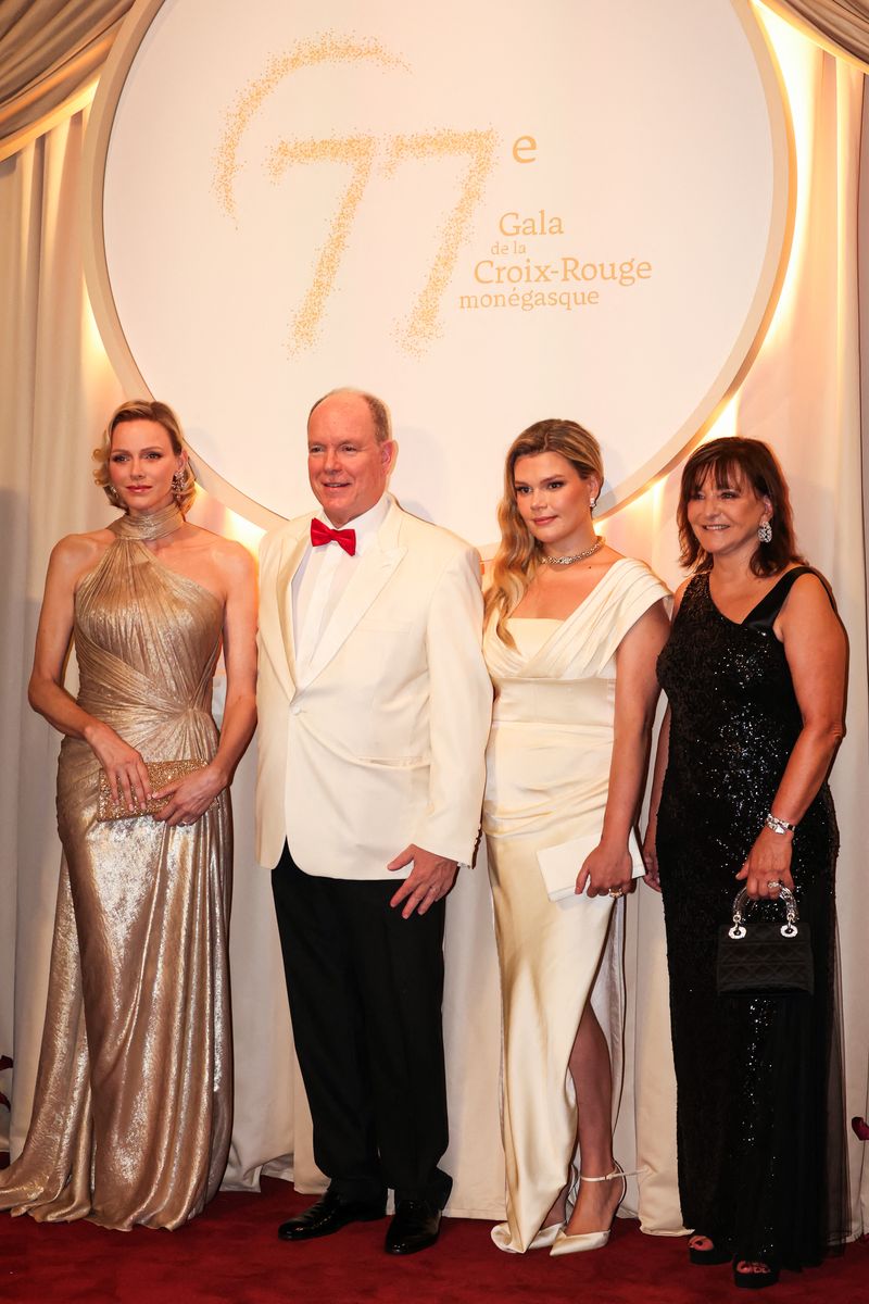 Prince Albert II joined Princess Charlene and Camille Gottlieb on the red carpet for Monaco's most prestigious annual charity event.