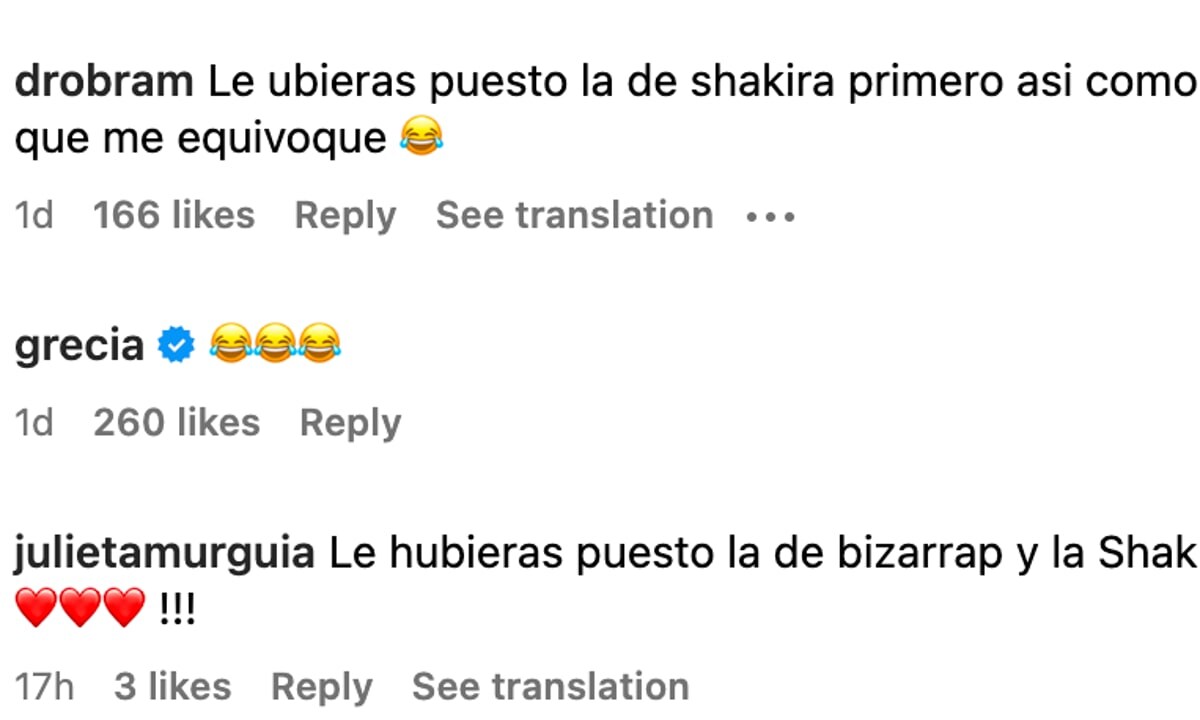 The comments in Escorpion Dorado's Instagram