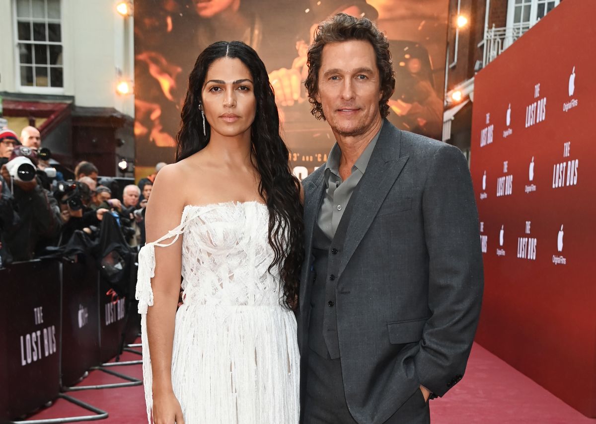 Camila Alves McConaughey and Matthew McConaughey in London, England. 