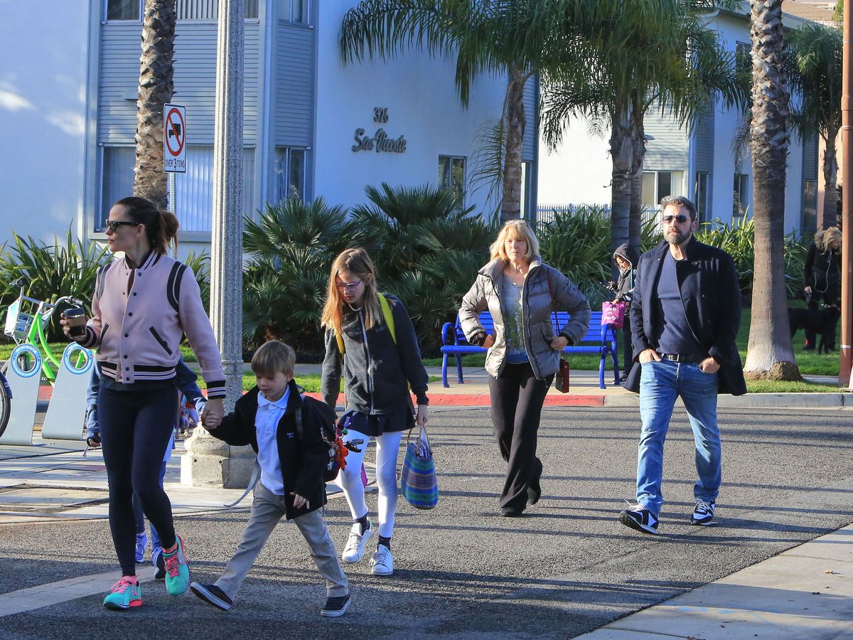 The family out and about in 2018