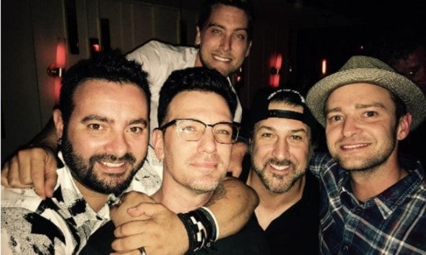 Chris, Lance, Joey and Justin celebrated JC's 40th birthday in 2016.
Photo: Instagram/@justintimberlake