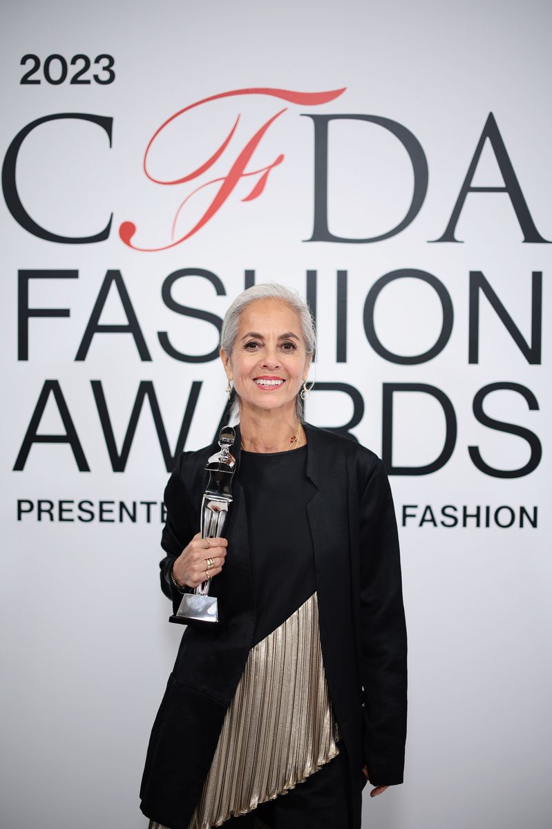 In 2023, she received the Geoffrey Beene Lifetime Achievement Award from the CFDA, considered fashion’s “Oscar” on the 25th anniversary of her brand.