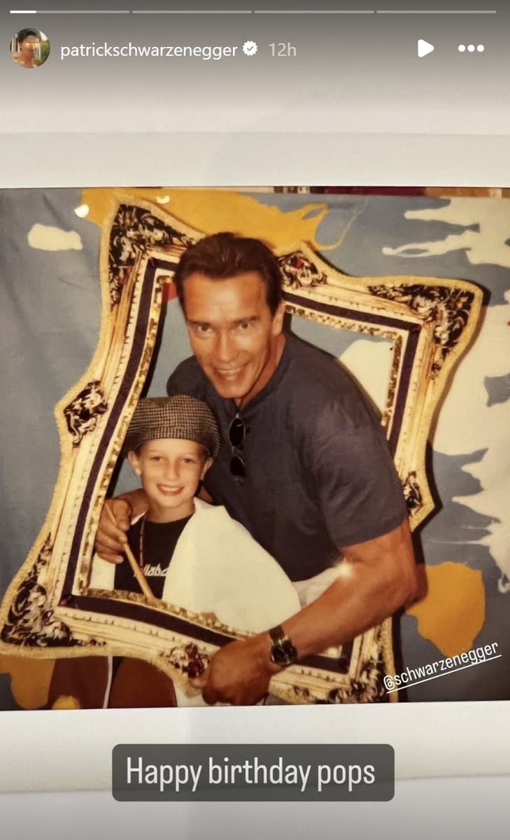 Arnold and Patrick Schwarzenegger