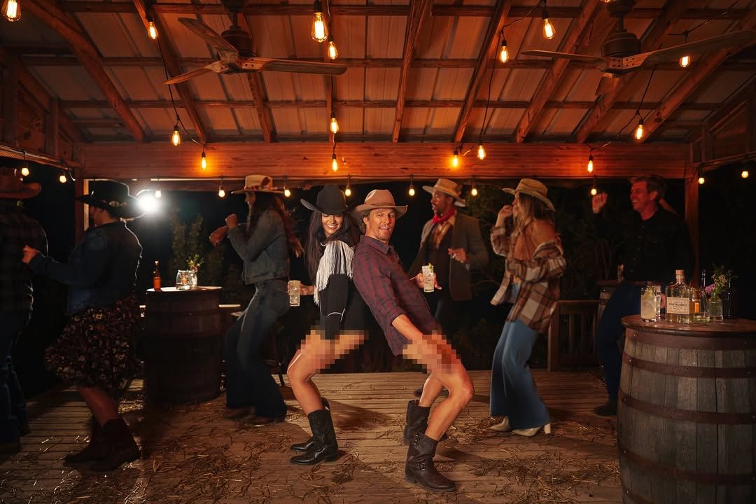 Matthew McConaughey and wife Camila Alves share the behind-the-scenes of their pantless shoot
