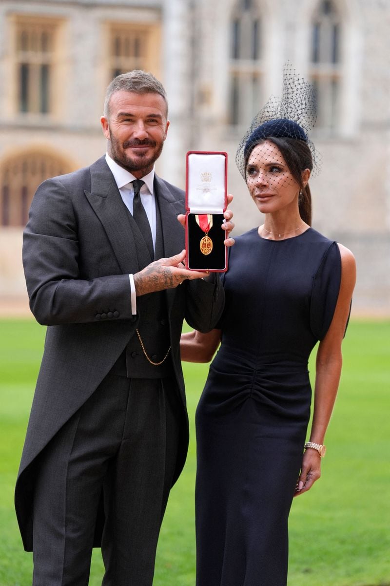 David Beckham receives knighthood from King Charles III