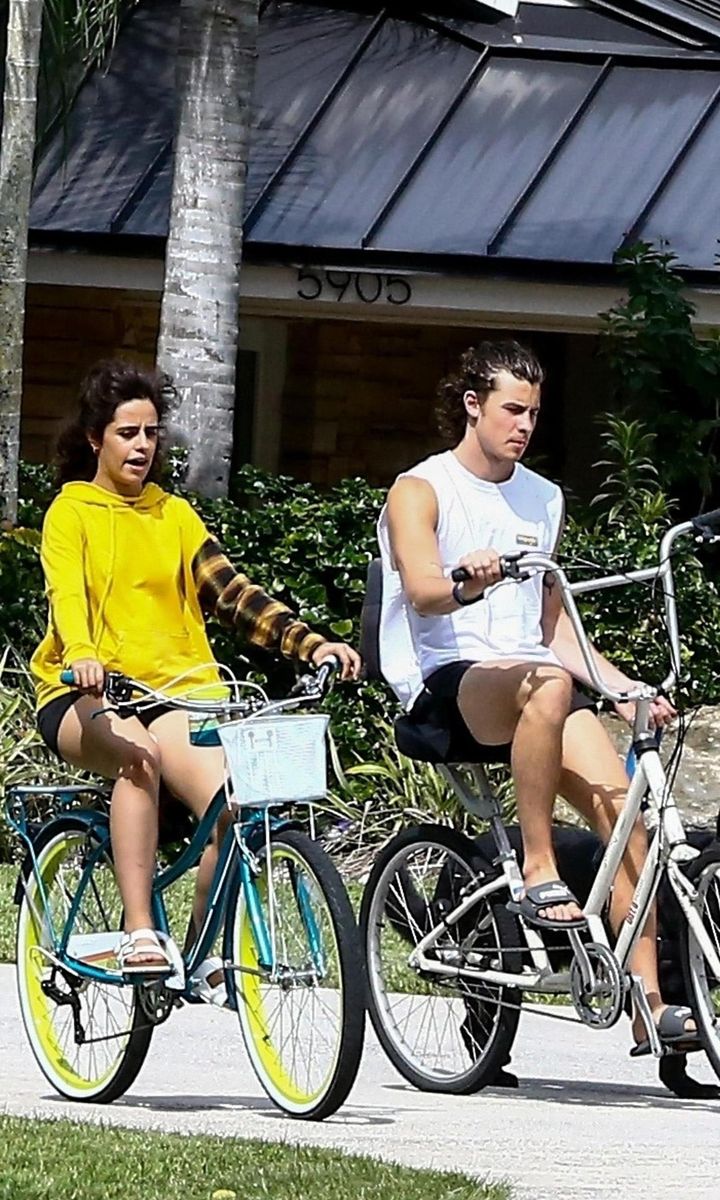 Camila Cabello and Shawn Mendes go on a bike ride together
