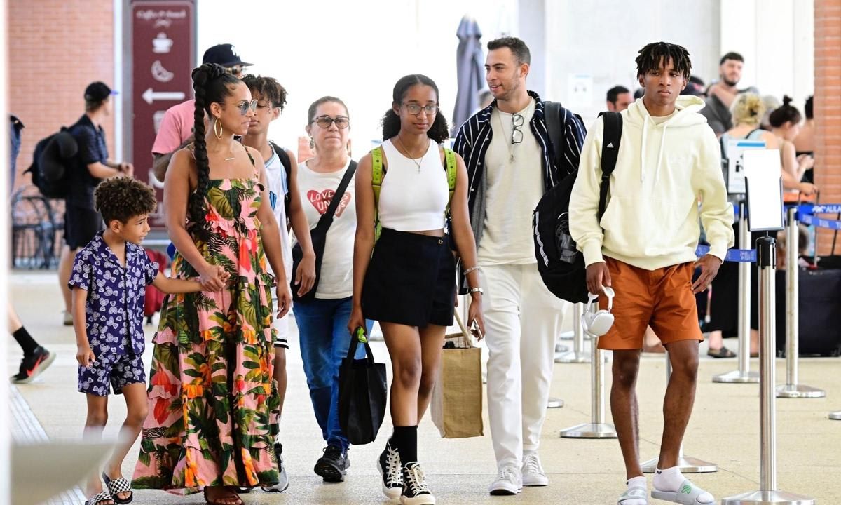 Alicia Keys rocked the cutest floral summer dress, also a Salma Hayek  favorite