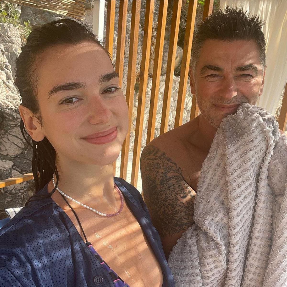 Dua Lipa and her father