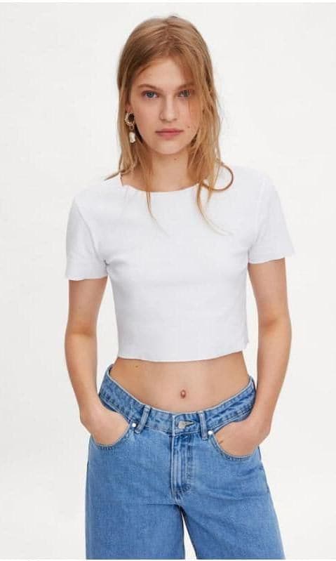 Cropped T Shirt by Zara