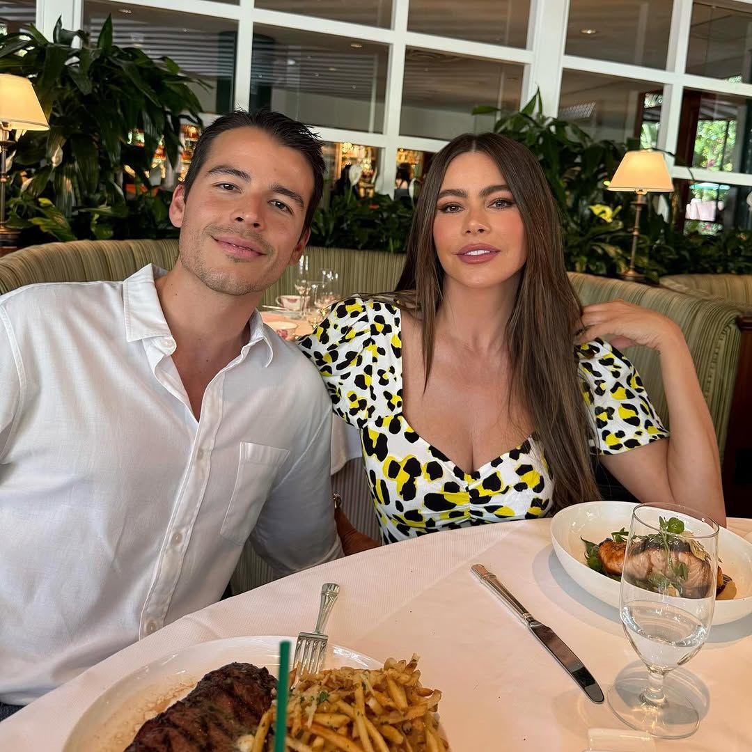 Sofia Vergara and her son on Mother's Day 2025