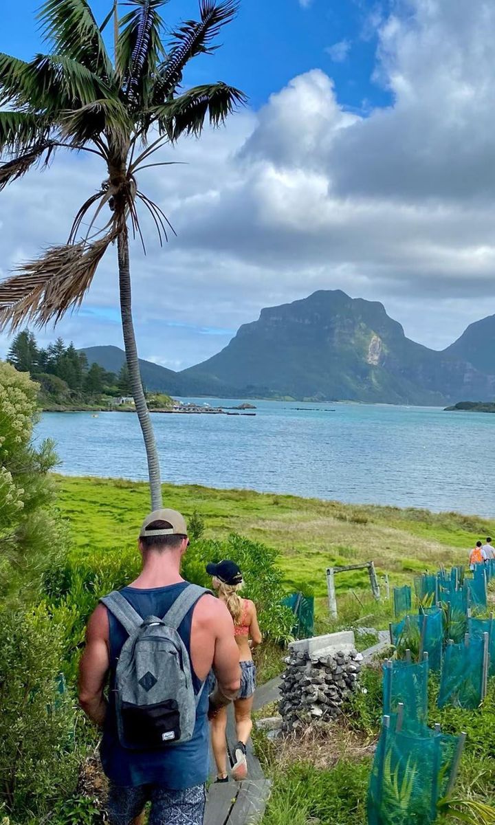 Hiking trail leading to the ocean.