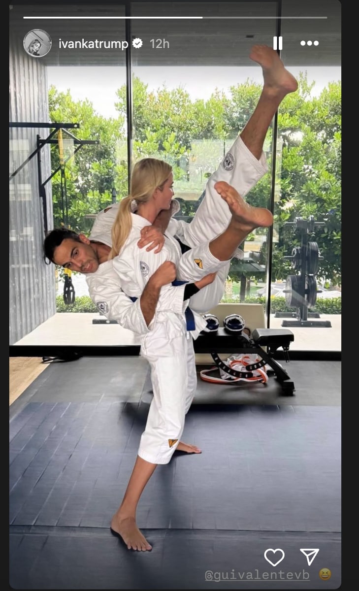 Ivanka Trump taking down her sparring partner, Gui Valente