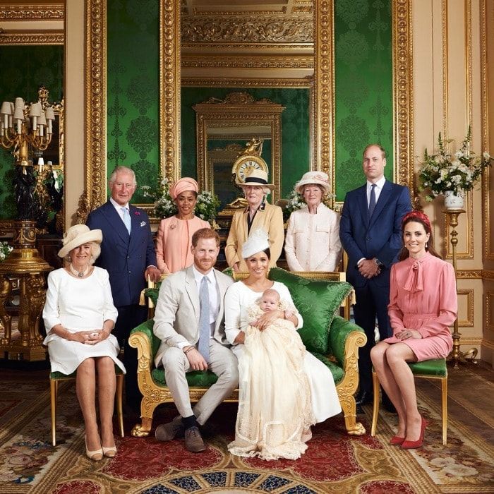 Meghan Markle and family baby Archie christening
