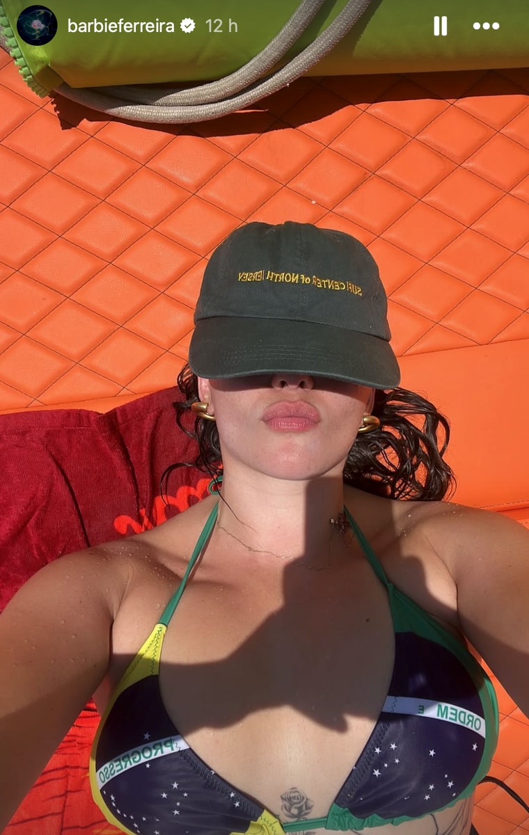 Barbie Ferreira poses in Brazil flag bikini ahead of special award in Malta