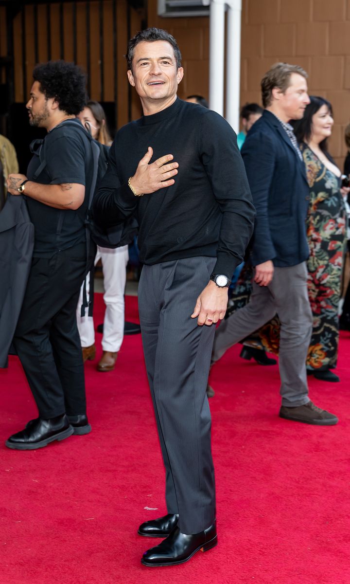 Actor Orlando Bloom is seen arriving to "Deep Cover" premiere during the 2025 Tribeca Festival at BMCC Tribeca on June 10, 2025 in New York City. (Photo by Gilbert Carrasquillo/GC Images)