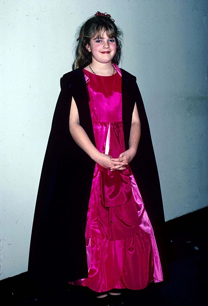 Drew at the People's Choice Awards when she was 10 in 1985