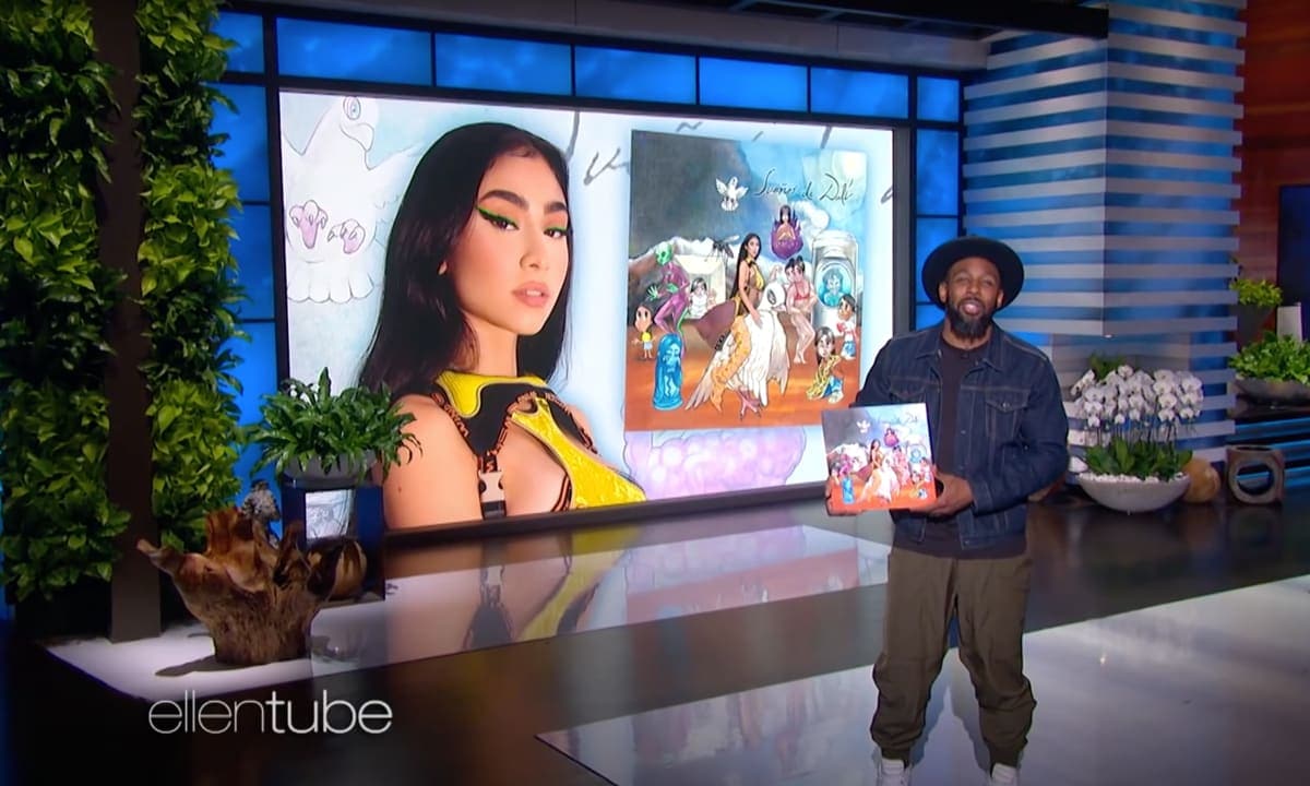 Paloma Mami performing on The Ellen DeGeneres Show