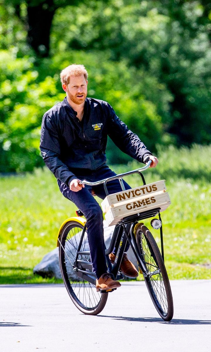prince harry bike ride