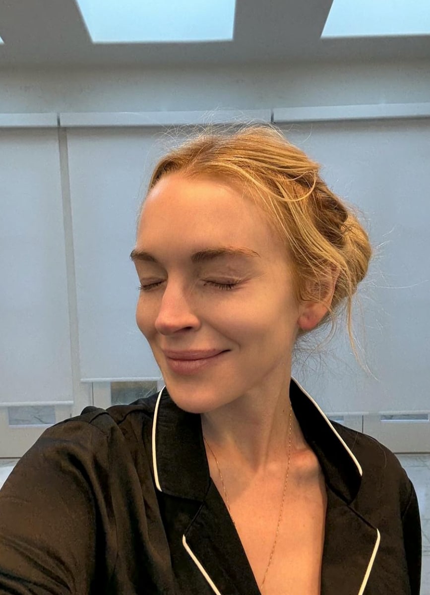 Lohan has provided insight into her skincare and wellness routine. 