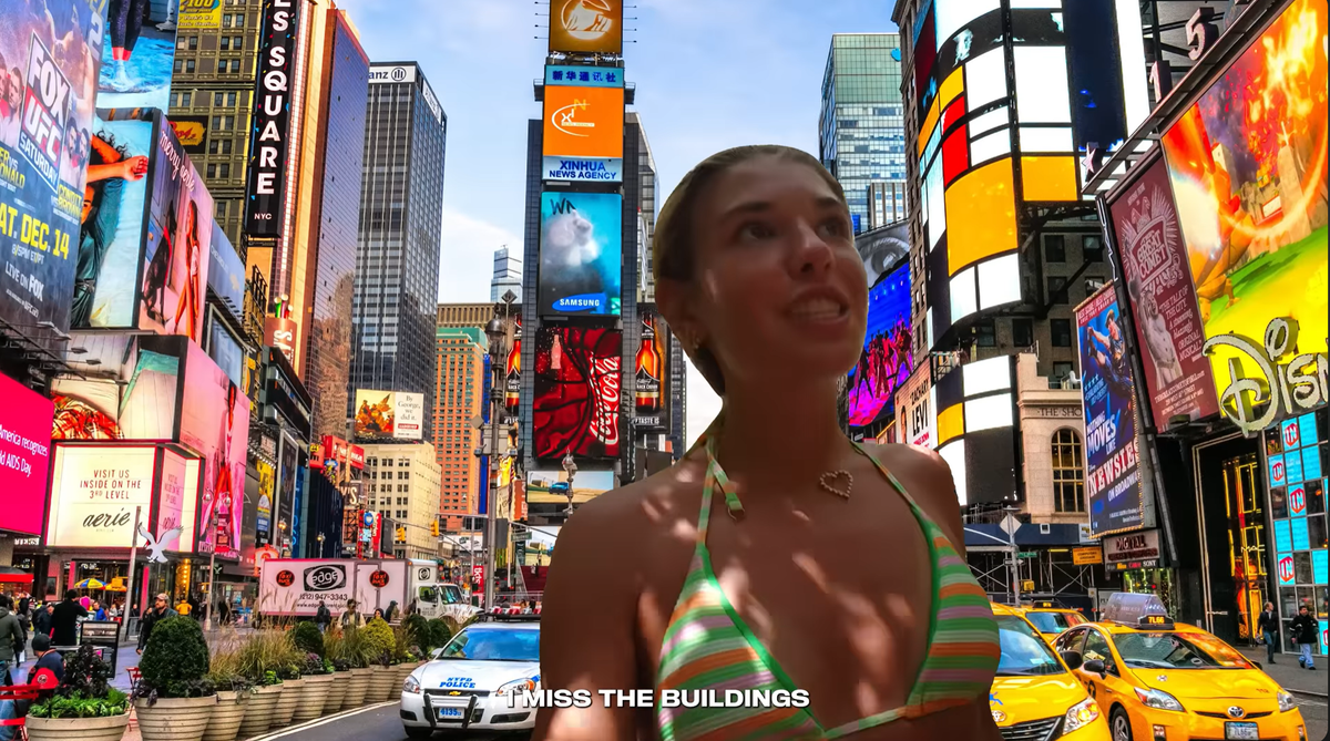 Kai Trump shared some of her feelings regarding nature and cities