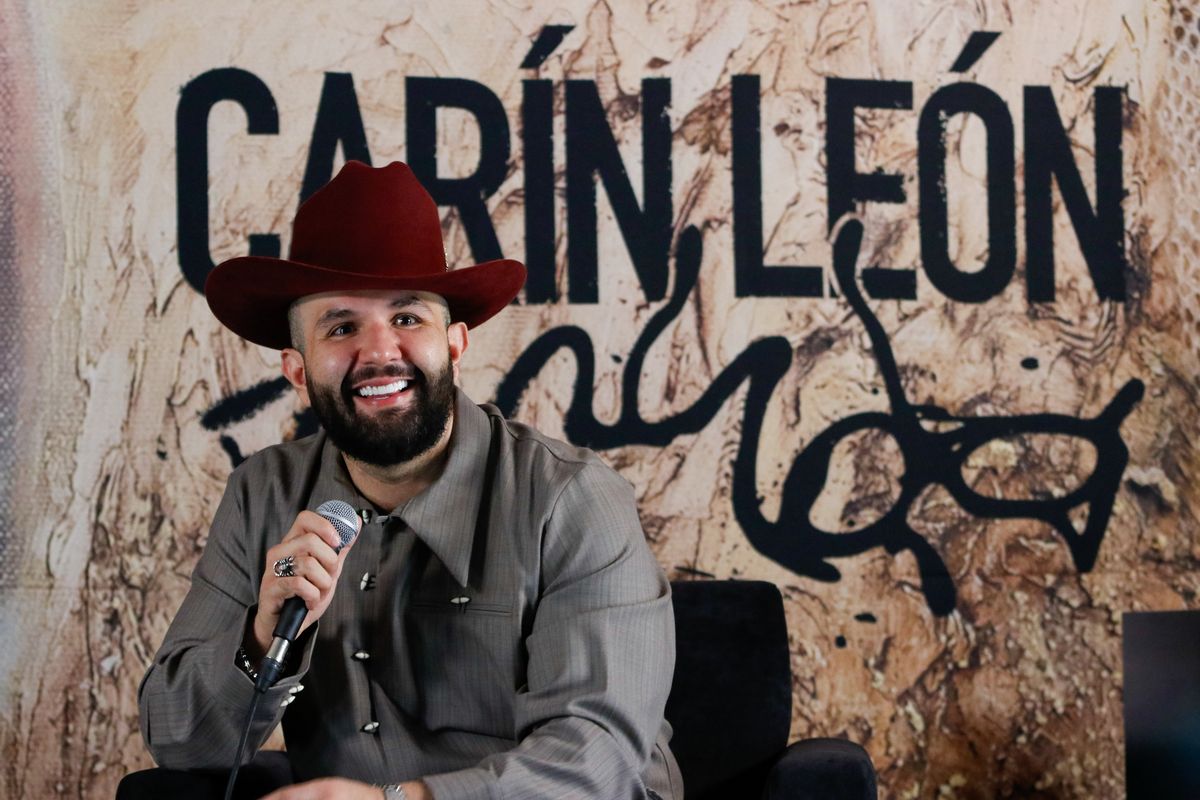 Carin at his press conference 