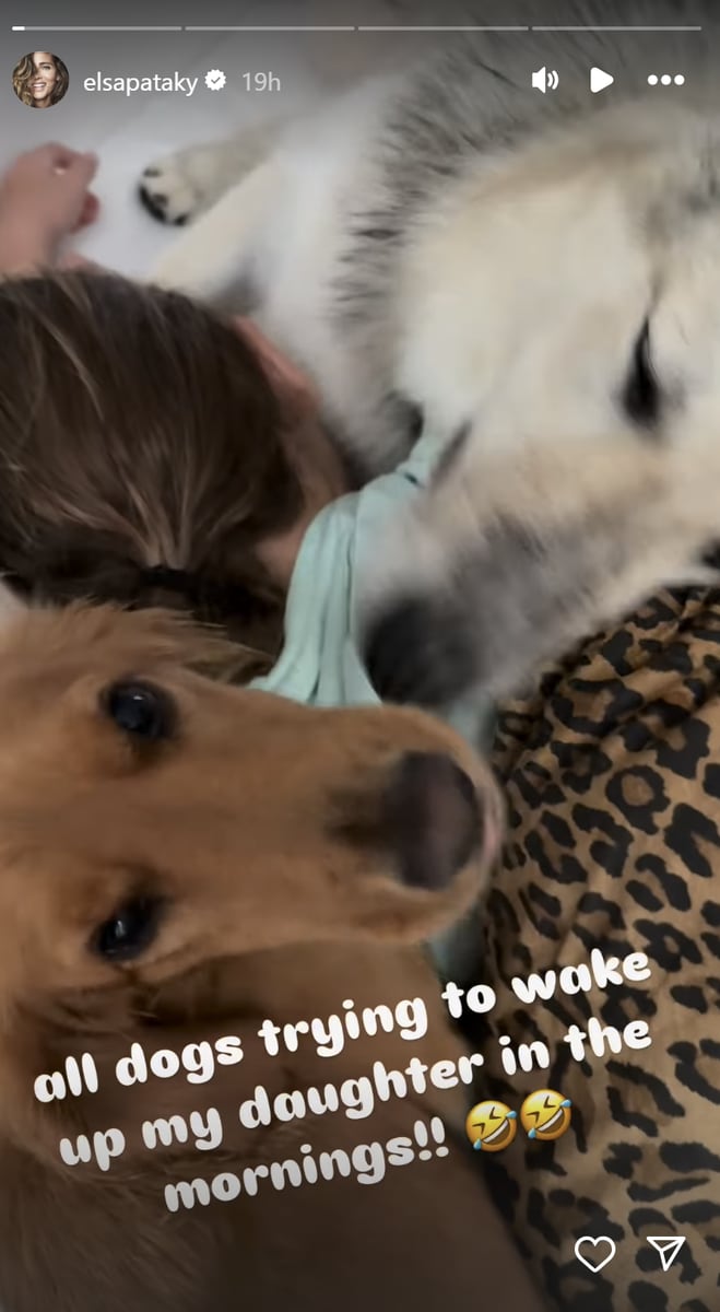 Elsa Pataky shared a look at India Rose's morning routine