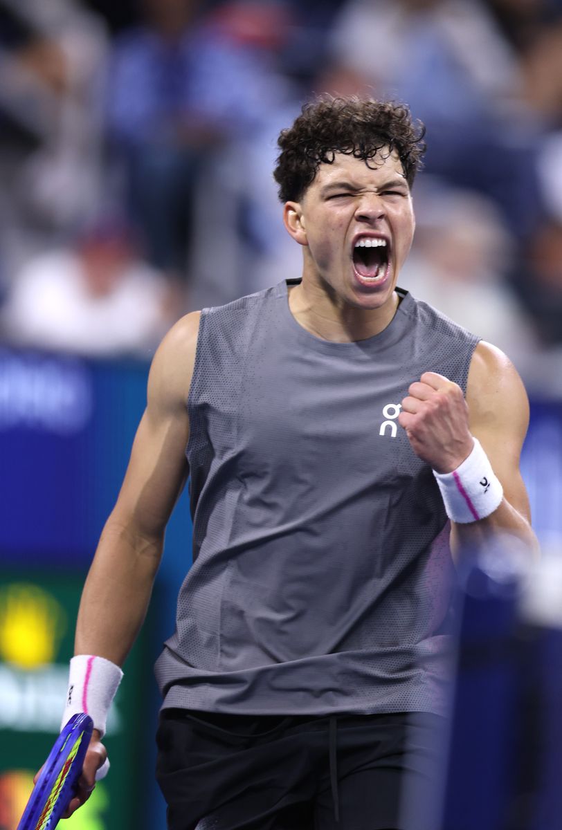 Ben Shelton beat Pablo Carreno Busta of Spain during their Men's Singles Second Round match on Day Four of the 2025 US Open 