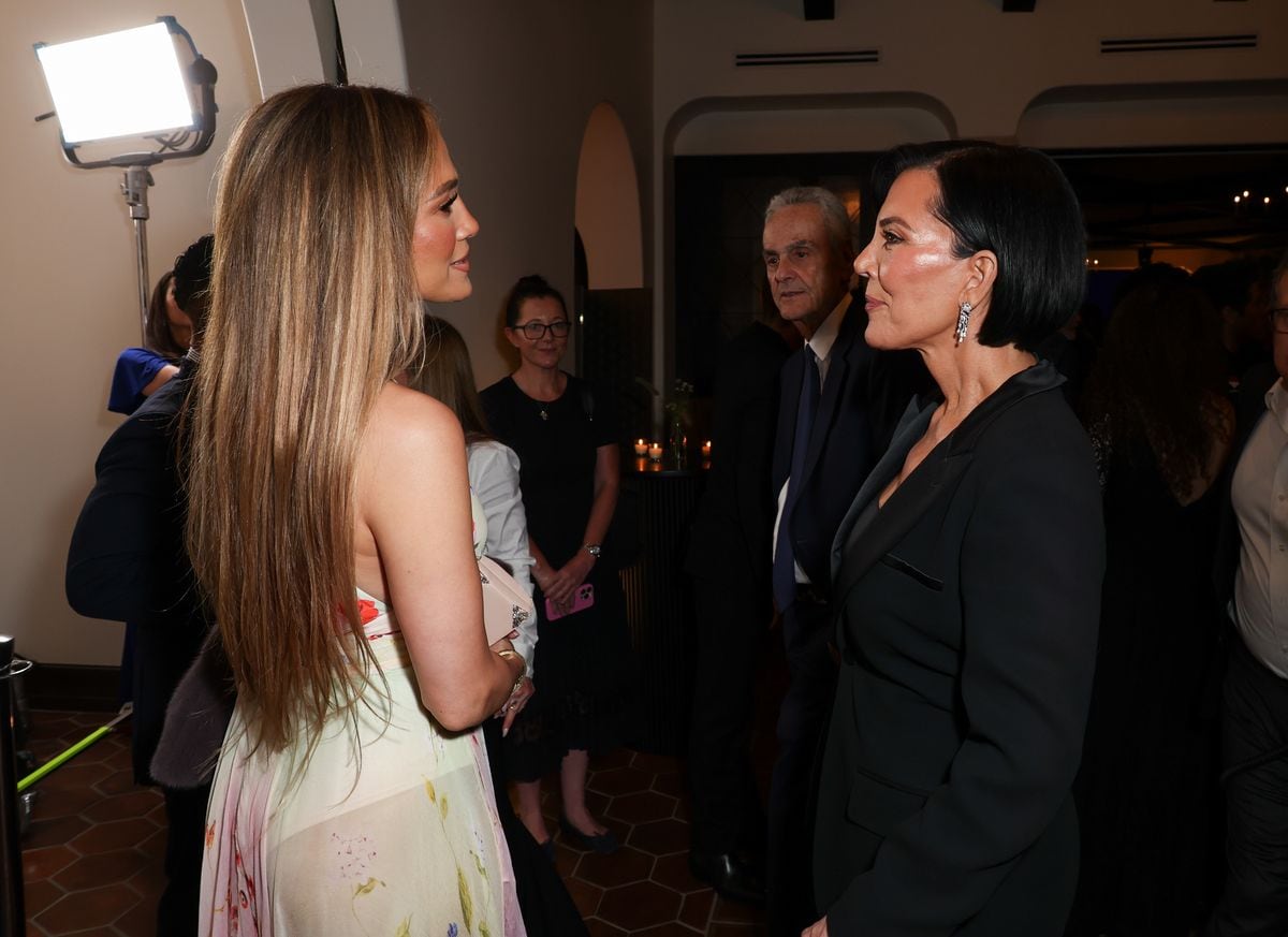 JLo mingled with Kris Jenner and Corey Gamble