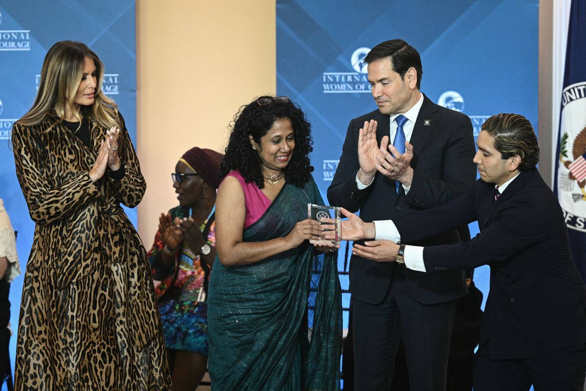Melania Trump, Namini Wijedasa, and Marco Rubio