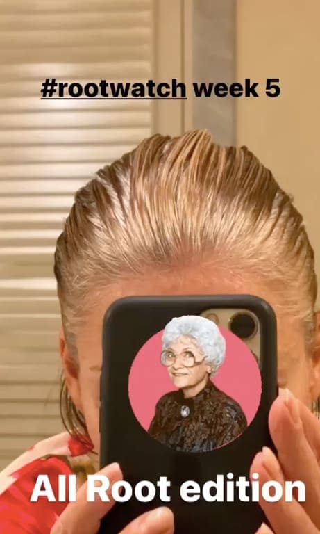 Kelly Ripa shares a photo of her conducting her weekly Root Watch on social media