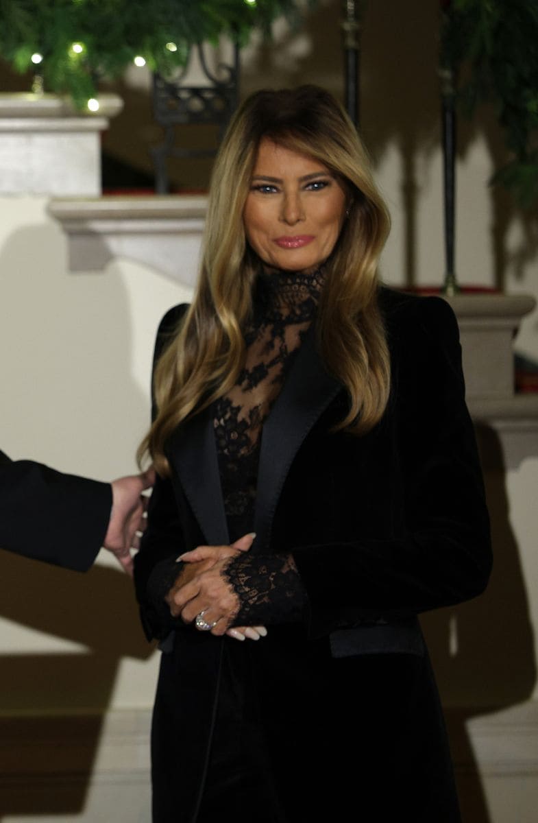 For the occasion, Melania Trump leaned into a sleek, understated elegance.