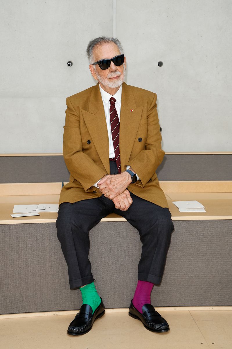 Francis Ford Coppola at Saint Laurent show as part of Paris Men's Fashion Week on June 24, 2025 in Paris, France. 