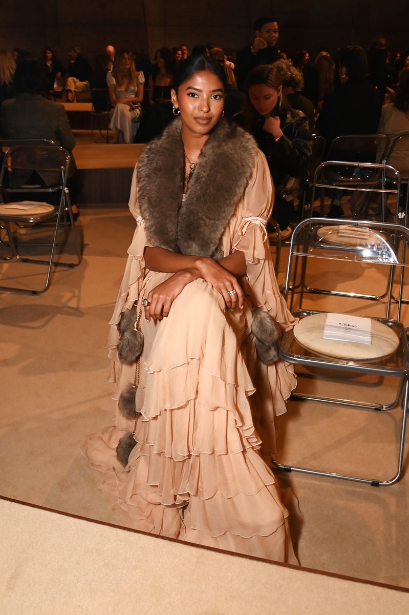 Natalia Diamante Bryant attends the Chloe show during Paris Fashion Week Womenswear Spring/Summer 2026 
