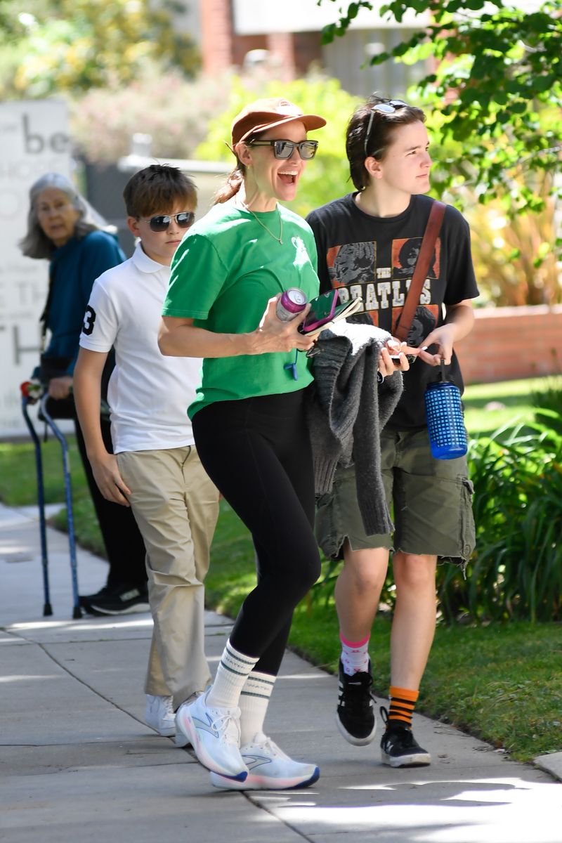 Jennifer Garner embraced a peaceful Mother's Day with a casual church outing in Los Angeles, following a visit from ex-husband Ben Affleck. 