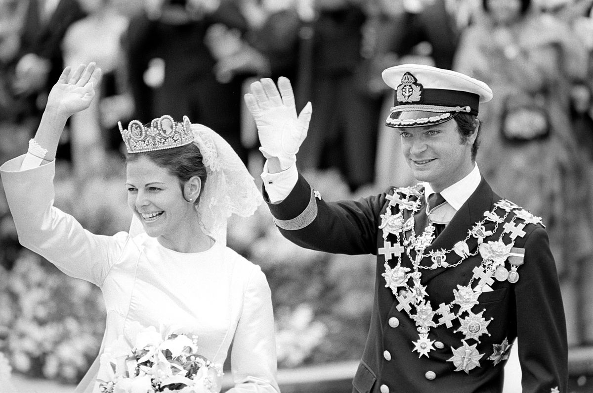 Carl XVI Gustaf and Silvia Sommerlath's wedding in 1946