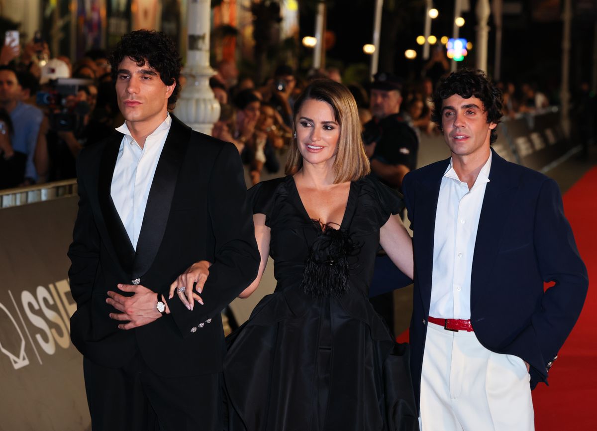 Javier Ambrossi, Javier Calvo and Penelope Cruz at the La Bola Negra screening in the 74th San Sebastian International Film Festival