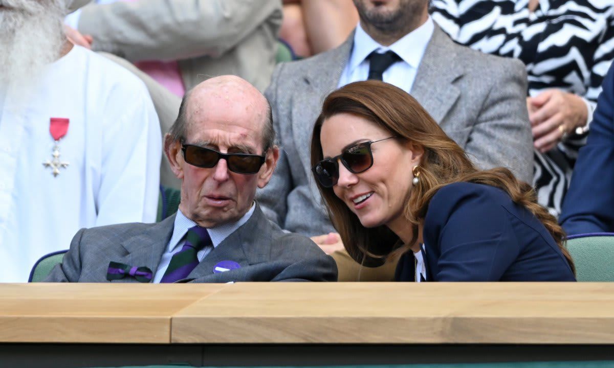 Kate Middleton joined the Duke of Kent in the Royal Box