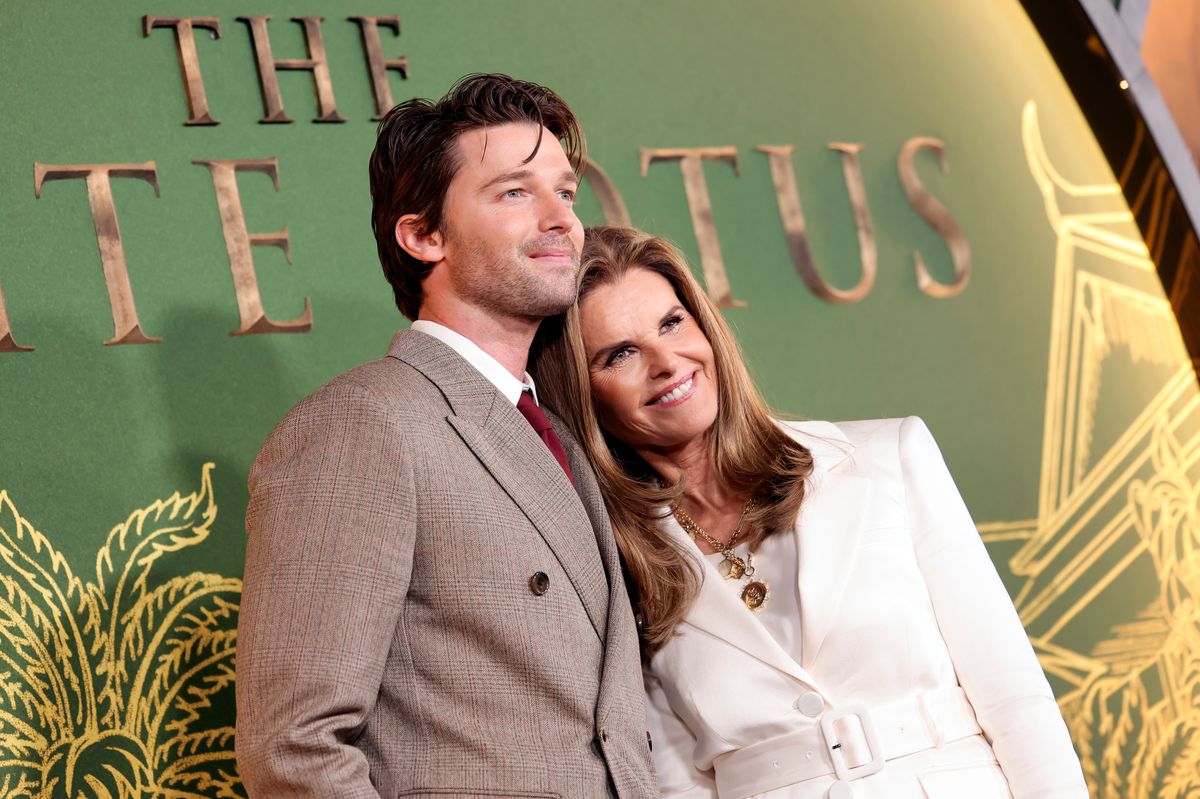 Patrick Schwarzenegger and Maria Shriver attend the Los Angeles Premiere of HBO Original Series "The White Lotus" 