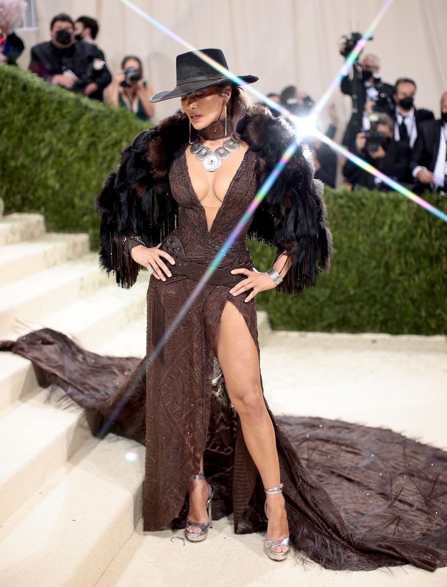 Jennifer Lopez attends The 2021 Met Gala Celebrating In America: A Lexicon Of Fashion at Metropolitan Museum of Art 