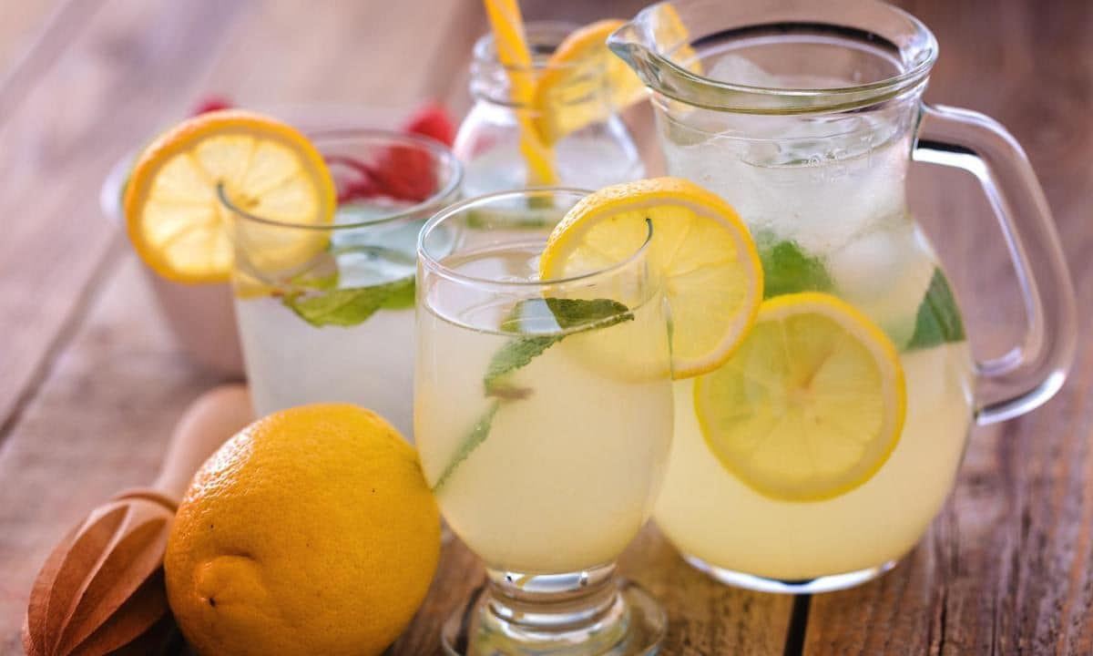 Fresh made lemonade