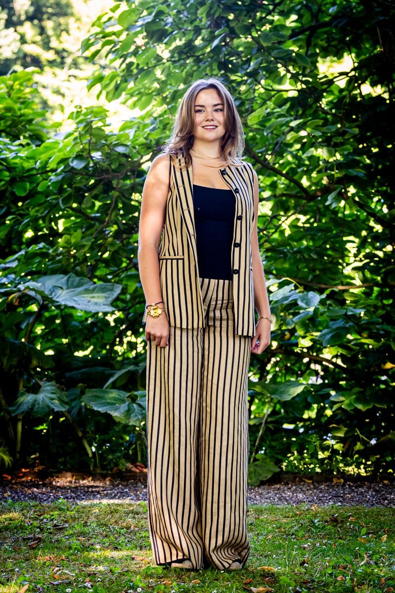 Off-duty, Princess Ariane's wardrobe embraces comfort.