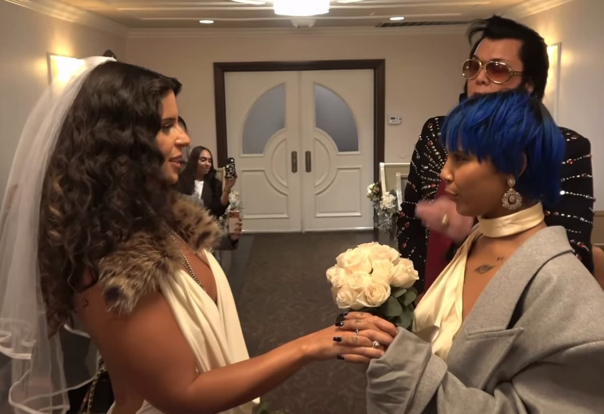 After promising each other eternal love, Elvis pronounced them “wife and wife."