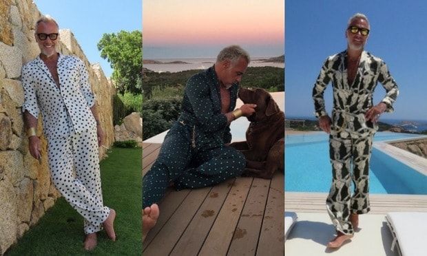 There's never a shortage of sleepwear when he's around. He noted, "Always pajamas to go on the boat or on the beach."
<br>
Photo: Instagram/@gianlucavacchi