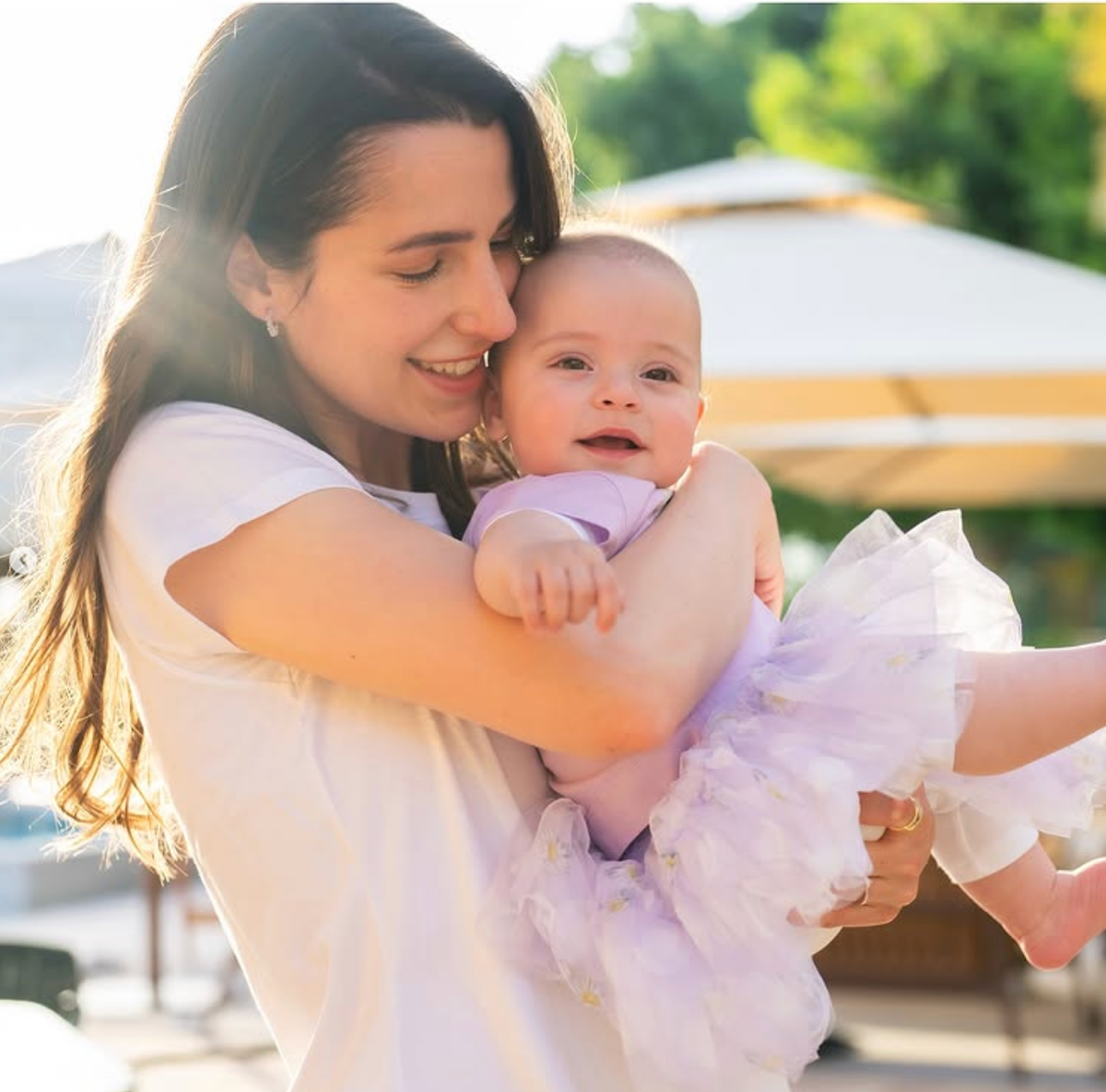 La princesa Rajwa y su hija, la princesa Iman