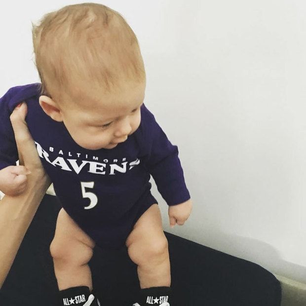 Apart from swimming, Boomer has a new love for football.
<br>
Photo: Instagram/@boomerrphelps