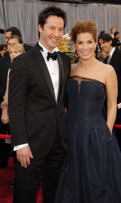 Keanu Reeves and Sandra Bullock
