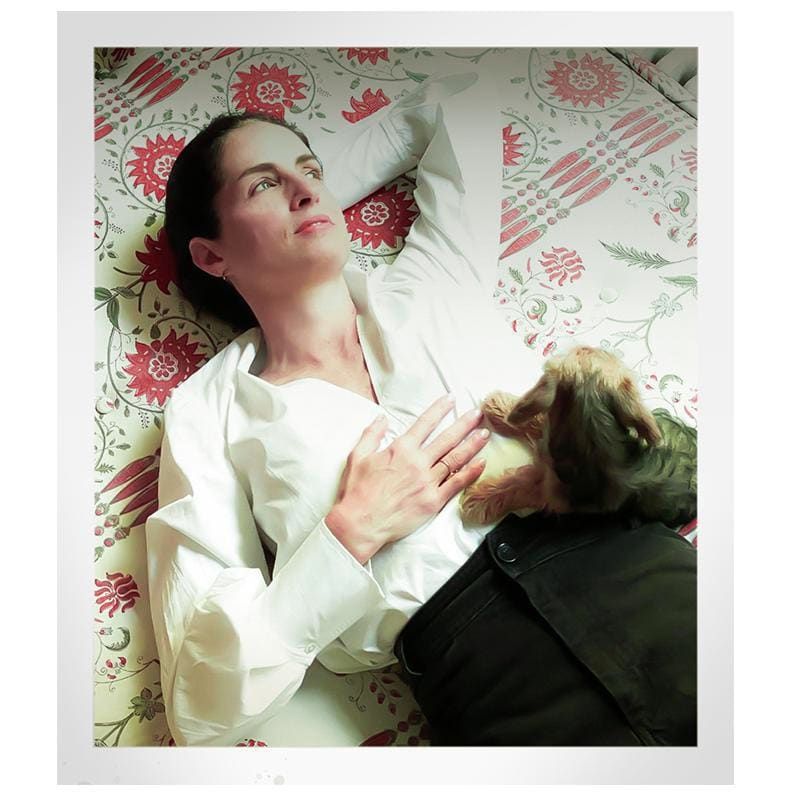 Carolina Herrera in her Madrid home.