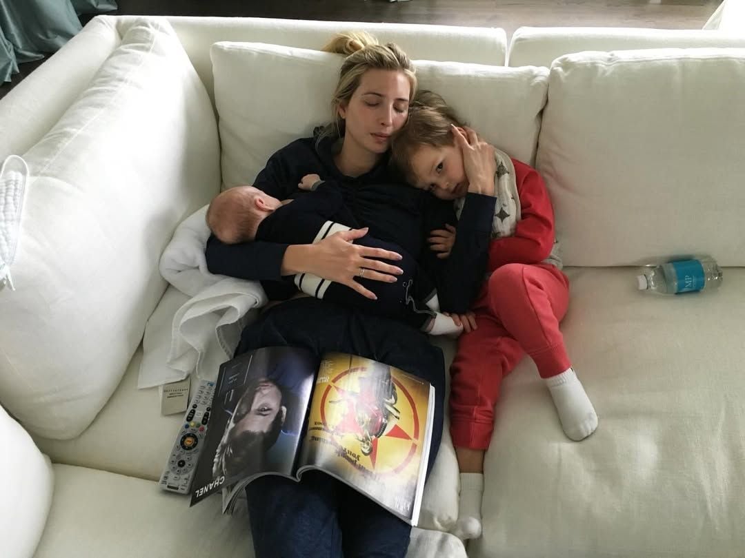 Ivanka shared many moments alongside her children