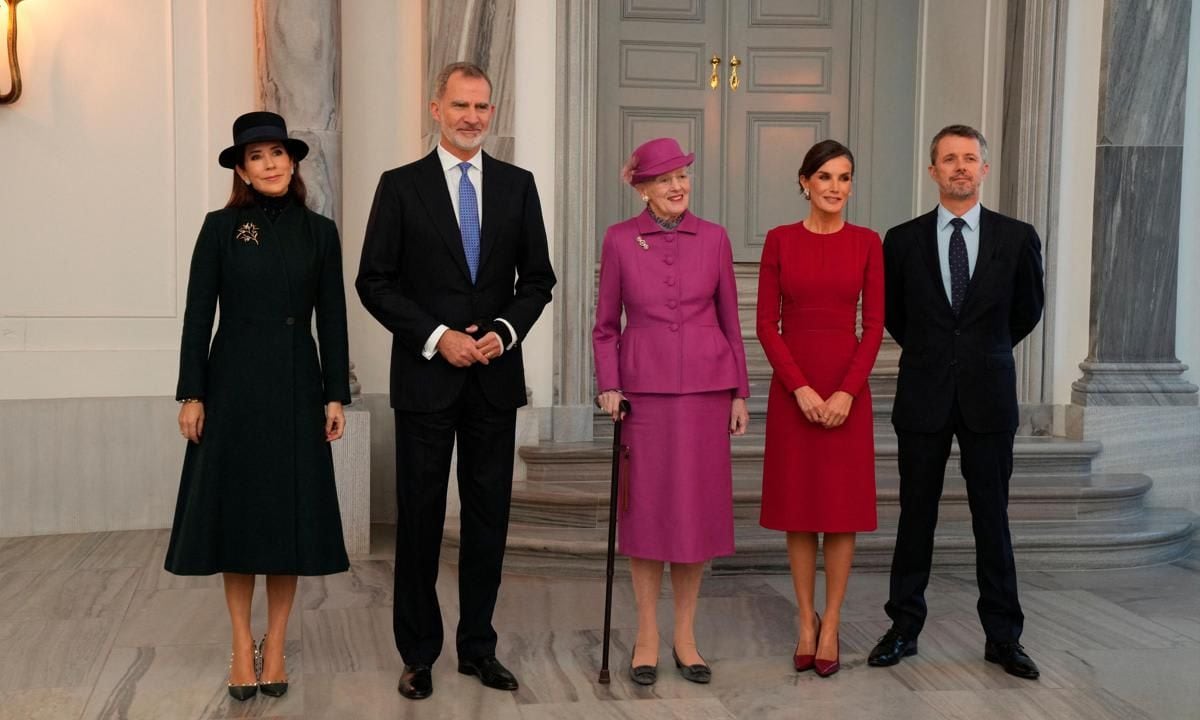 King Felipe and Queen Letizia kicked off their state visit to Denmark on Nov. 6